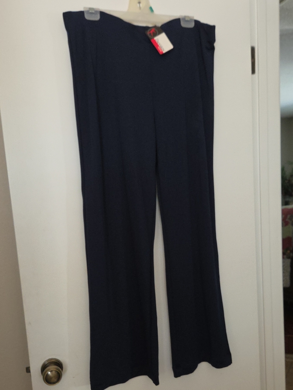 Danskin Navy Wide-Leg Pull-On Pants